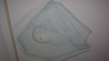 trompe l'oeil con luna